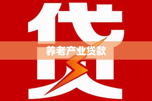 泾源养老产业贷款