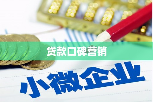 泾源贷款口碑营销