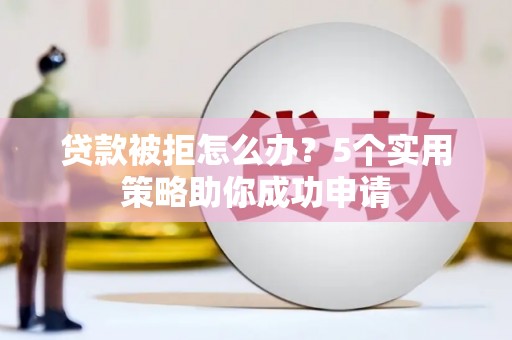泾源贷款被拒怎么办？5个实用策略助你成功申请