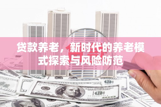 泾源贷款养老，新时代的养老模式探索与风险防范